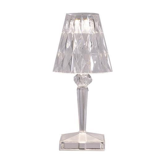 Touch Nachtlamp met Driekleurige Dimmer – Acryl – Oplaadbaar
