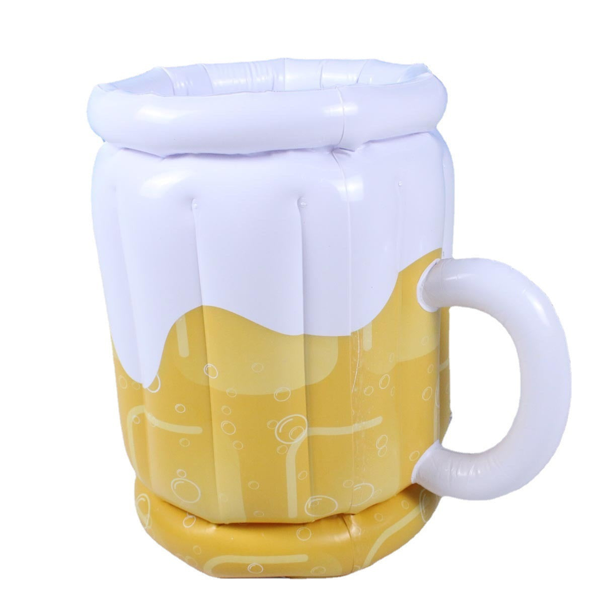 Opblaasbaar Bierglas Koeler - Grote Drankdrijver voor Feest & Zwembad - 45 cm
