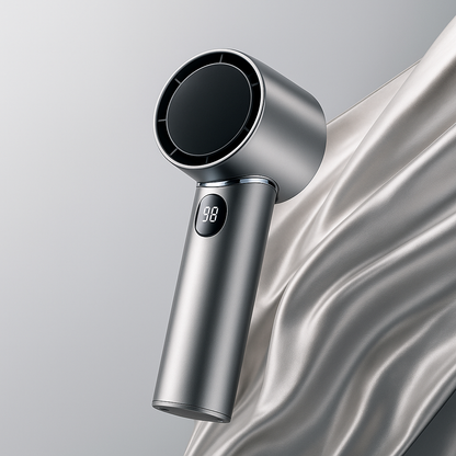 Luxe Draagbare Ventilator – Metalen Oplaadbare Handventilator