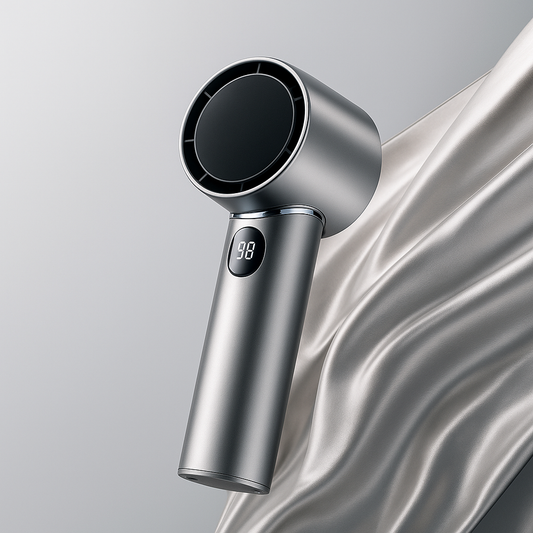 Luxe Draagbare Ventilator – Metalen Oplaadbare Handventilator