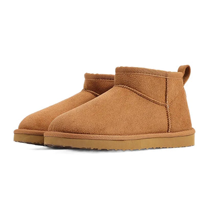 CozyStep winter dames boots - warme gevoerde enkellaarsjes suede look