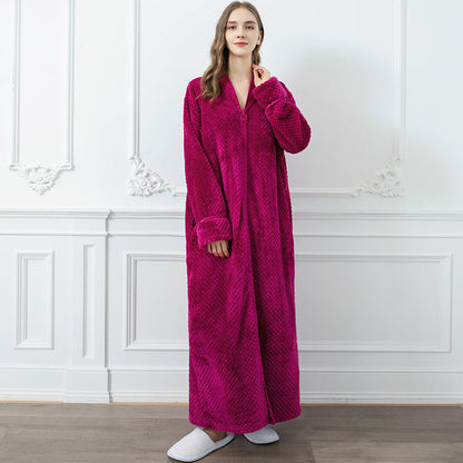 FlanelLuxe – Extra Lange Thermische Badjas voor Winter Comfort