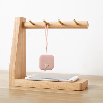 Sleutelhouder van Hout met Messing Haken – Modern en Minimalistisch Ontwerp