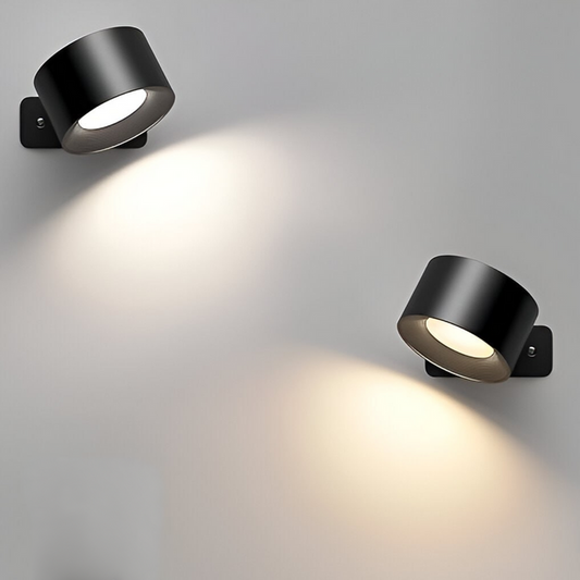 Draadloze Wandlamp met 360° Rotatie en Dimbare LED