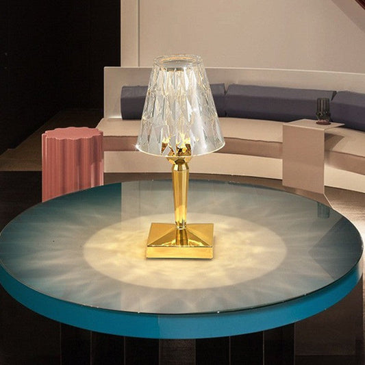 Touch Nachtlamp met Driekleurige Dimmer – Acryl – Oplaadbaar