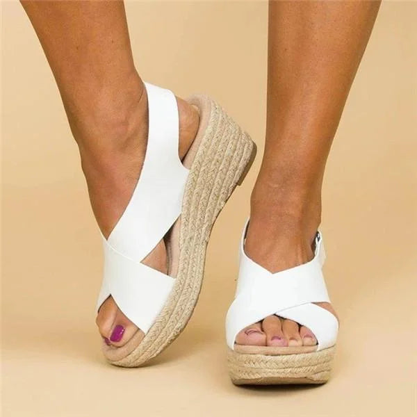 ConfiWear Orthopedic Wedge | Dames Espadrilles Taupe