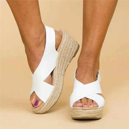 ConfiWear Orthopedic Wedge | Dames Espadrilles Taupe