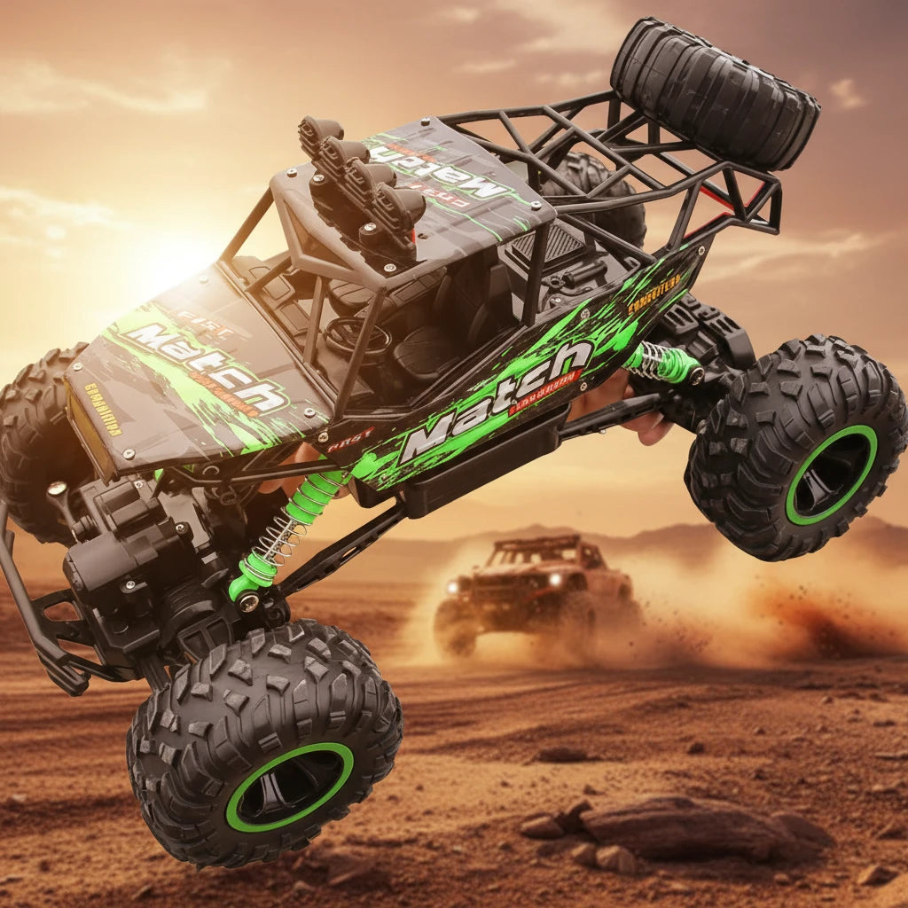 4WD RC Auto Off-Road Truck - 2.4G, Hoog Snelheid, 1:12, Metaal