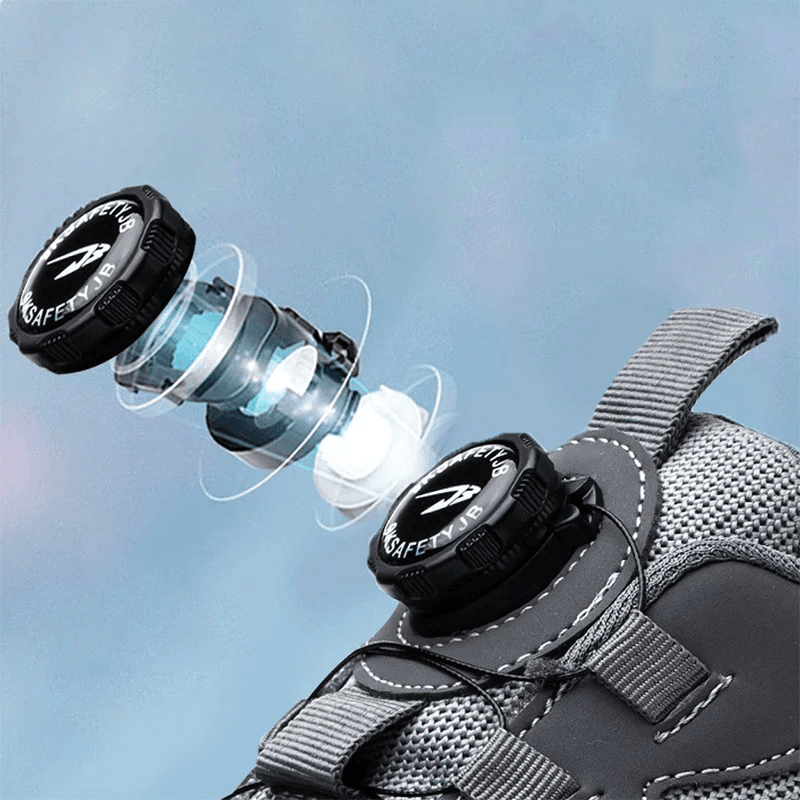 SafeStep Pro – Lichtgewicht Veiligheidsschoen Zwart/Grijs Slip-On