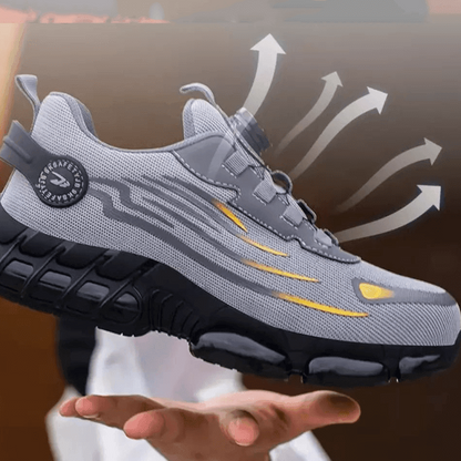 SafeStep Pro – Lichtgewicht Veiligheidsschoen Zwart/Grijs Slip-On