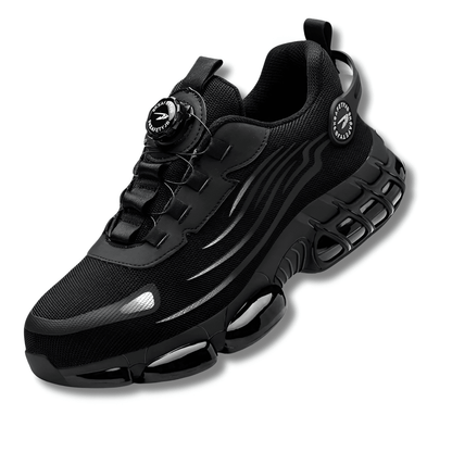 SafeStep Pro – Lichtgewicht Veiligheidsschoen Zwart/Grijs Slip-On