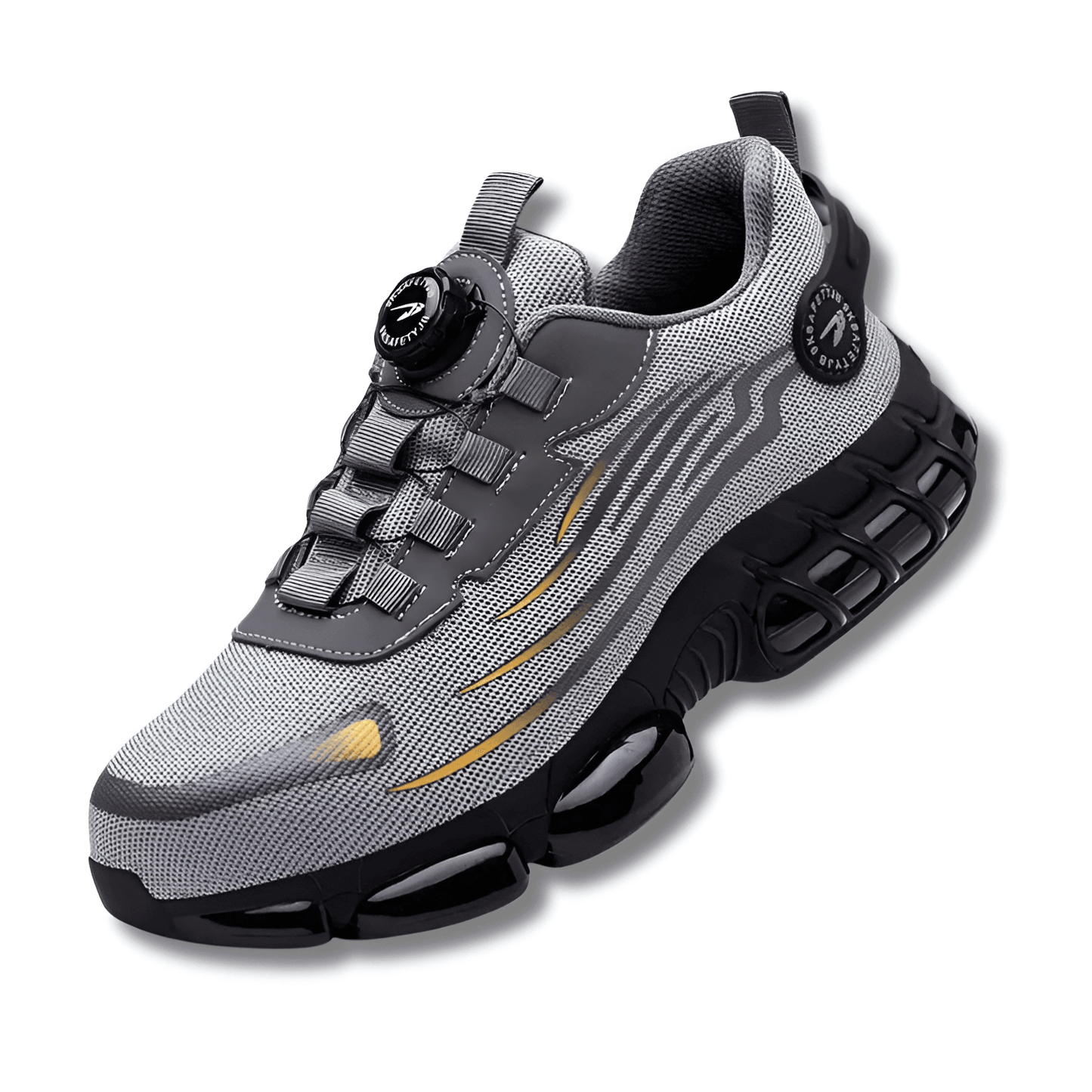 SafeStep Pro – Lichtgewicht Veiligheidsschoen Zwart/Grijs Slip-On