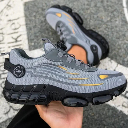 SafeStep Pro – Lichtgewicht Veiligheidsschoen Zwart/Grijs Slip-On