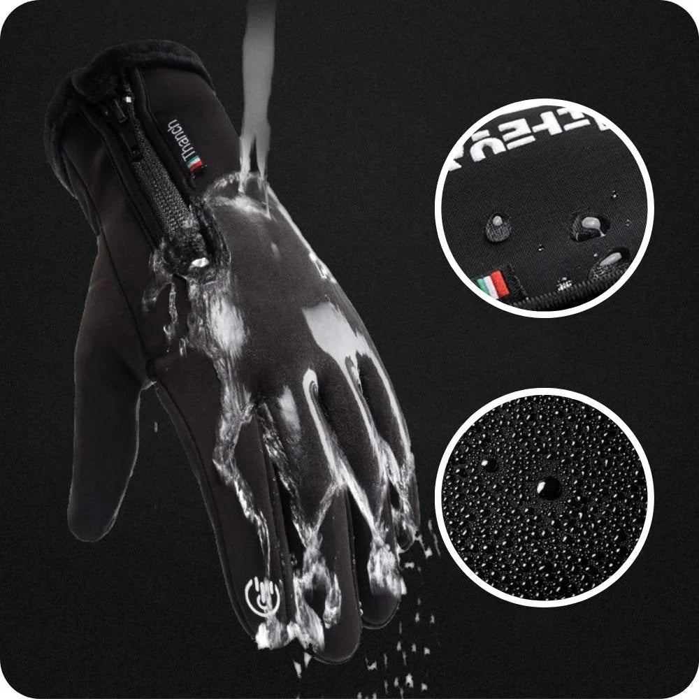 GloveGuard Waterdichte Winterhandschoenen - Touchscreen - Zwart/Grijs - Unisex