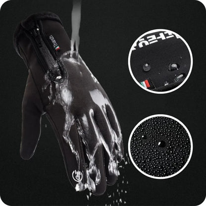 GloveGuard Waterdichte Winterhandschoenen - Touchscreen - Zwart/Grijs - Unisex